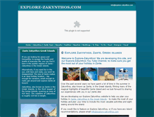 Tablet Screenshot of explore-zakynthos.com